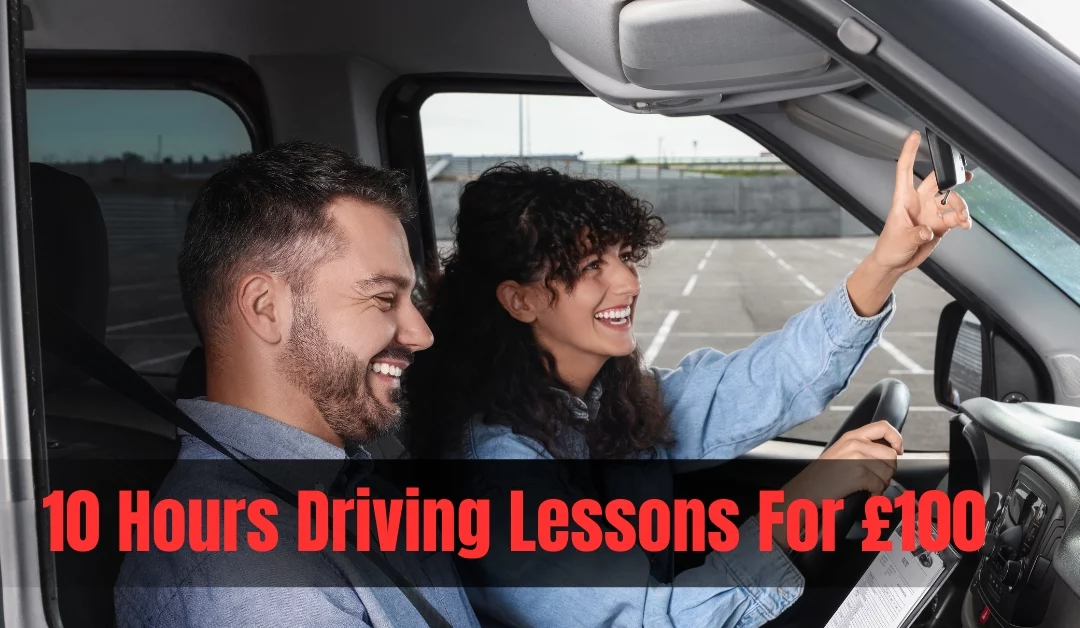 10 hours driving lessons for £100